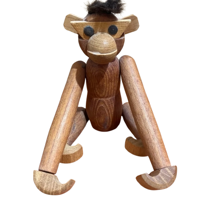 Mid century wooden monkey