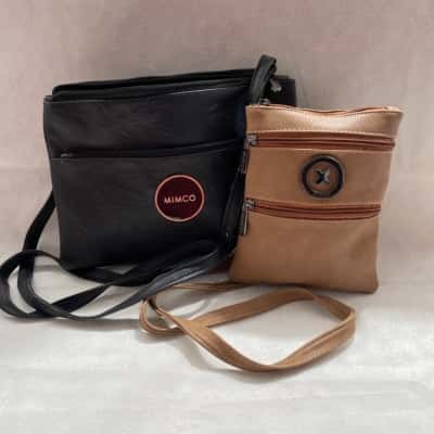  Women’s Handbag Combo / Multi-zip pocket & Mini Multi-zip pocket Brown 