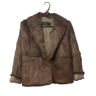  Women’s Beneta Furs One Size Brown Fur Coat 