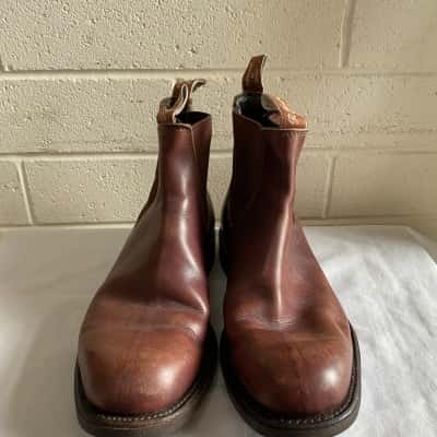 R.M. Williams Unisex Boots Size 9 H XF Brown 