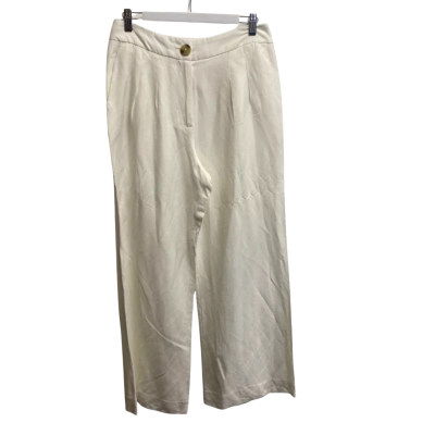 Forever New Womens  Size 12 Wide Leg Pants Cream 