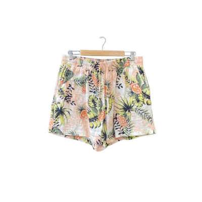 Gordon Smith Size 16 Shorts Coral/White/Floral/Multicoloured/Pattern 