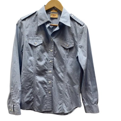 RM Williams Womens  Size 8 Blue Checked Shirt