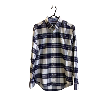 Tommy Hilfiger Men's Size M Long Sleeve Check Shirt Blue 