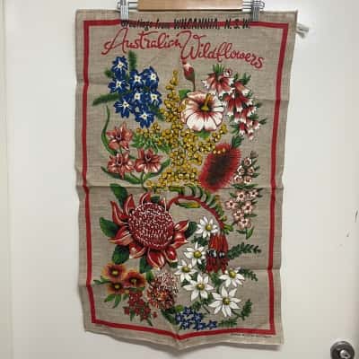 Decorative Tea Towel - Australian Wildflowers 