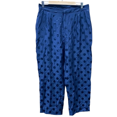 Gorman Navy Blue Polka Dot Patterned Pants Size 12  