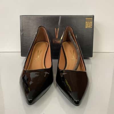 Vizzano Verniz Premium Black Womens Shoes - Size 11 (Brand New) 