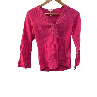 BNWT Jag Womens  Size 6 Lace Shirt Fuchsia RRP $89.95