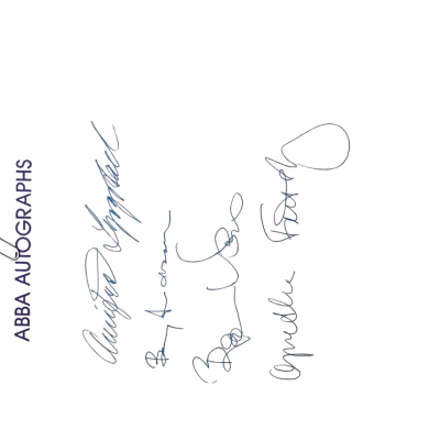 Abba signed by group song folio