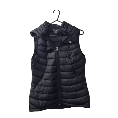Champion Women's Size M Black Puffer Vest