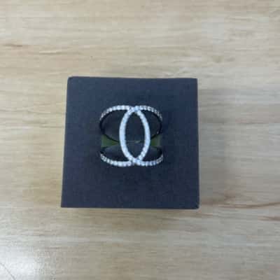  Womens Silver 925 Ring with Stone 