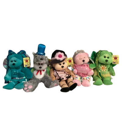 Kids pack of 5 Beanie Kids with Tags - Pack C