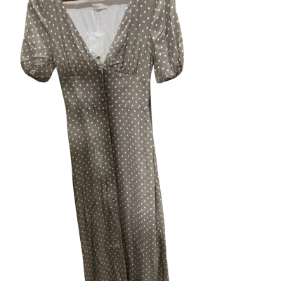 Kookai Womens  Size 34 Midi Dress Polka Dot / White 
