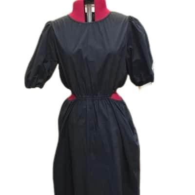 Seed Heritage Womens  Size 16 Midi Dress Black  