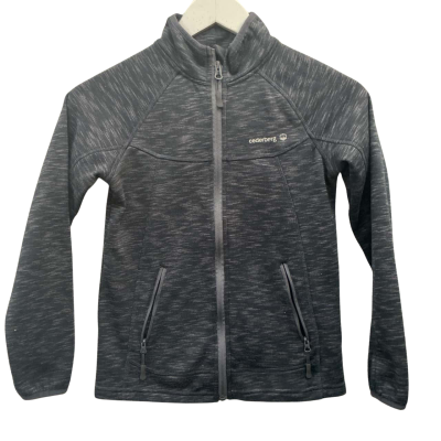 Cederberg Youth Tech Full Zip Fleece Kids Dize 10 Black  / Grey 