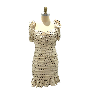  Elegant Women’s dress Size 12 Midi Dress Black  / Cream 