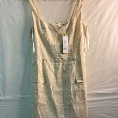 Forever New Womens  Size 12 Mini Dress Off White 