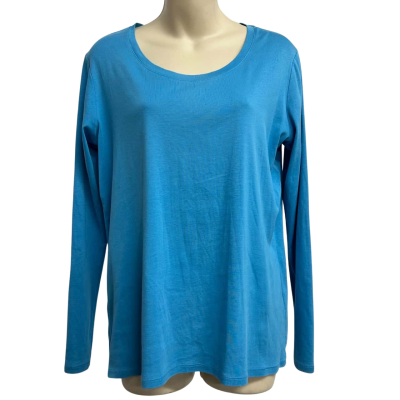 Uniqlo Womens Size XL Blue Long Sleeve Shirt  