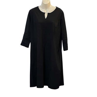Black Pepper Womens  Size 16 Casual Dress / Long Sleeve Dress / Midi Dress Black  