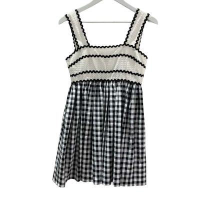 Brand New Alice McCall Women's Size 8 Wild Angels Mini Dress B&W Gingham