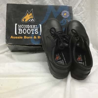  Mongrel Boots brand work safety shoes Unisex  Size 7 Black  