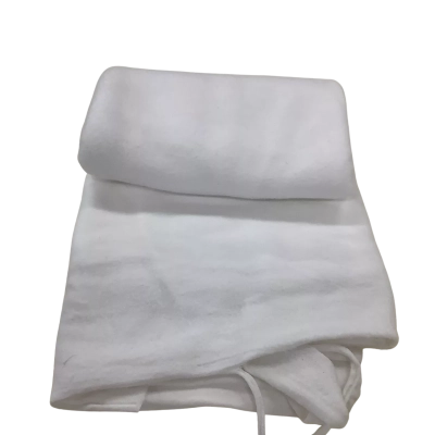 White Soft Fleecy Fabric Polyester    64 x 177 cm               F2