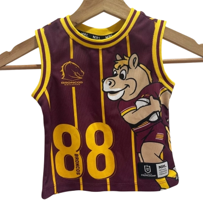 NRL Broncos Kids Top Size 0 