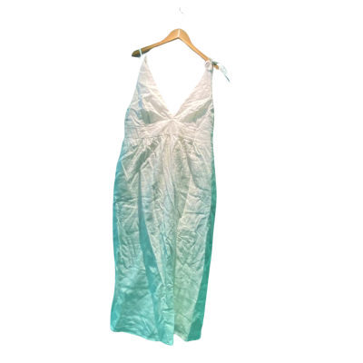 AERE Womens  Size 18 Shoestring Strap Dress White 