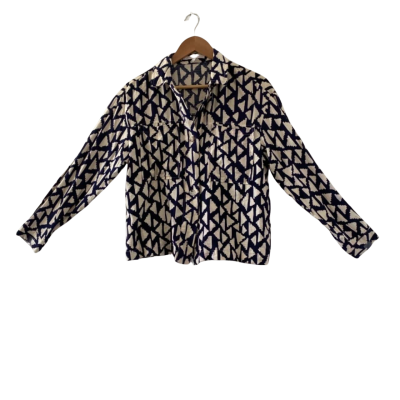  INTRUDER Women's Size M Button Up Long Sleeve Shirt Pattern