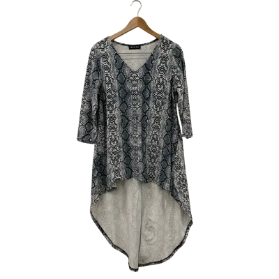 Serafina Womens  Size S Casual Dress Black  / Camouflage / Grey / White 