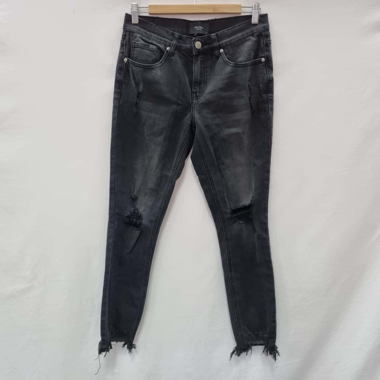distressed jeans black