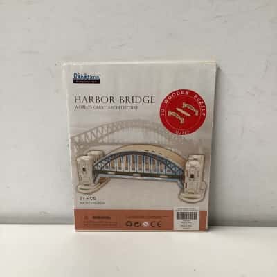 NEW - 3D Wooden Puzzle Harbor Bridge