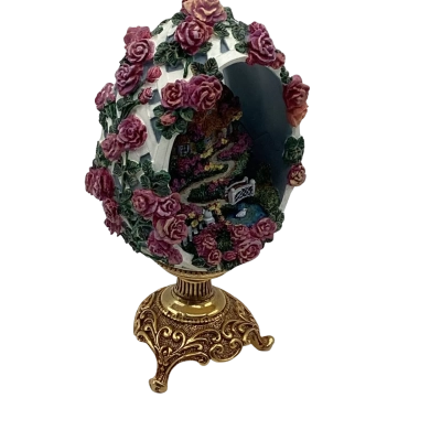 Franklin Mint “Rose Blossom Cottage” 11cm Tall (BRICA Shelf)