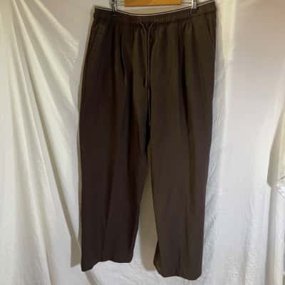 Seed Heritage Womens  Size 12 Wide Leg Pants Brown 