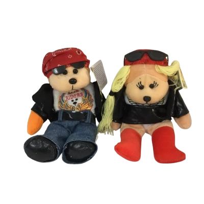 Beanie Bears Bikie Bears as pictured