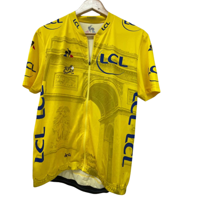  Mens Large Bike Shirt Yellow Tour de France 2019