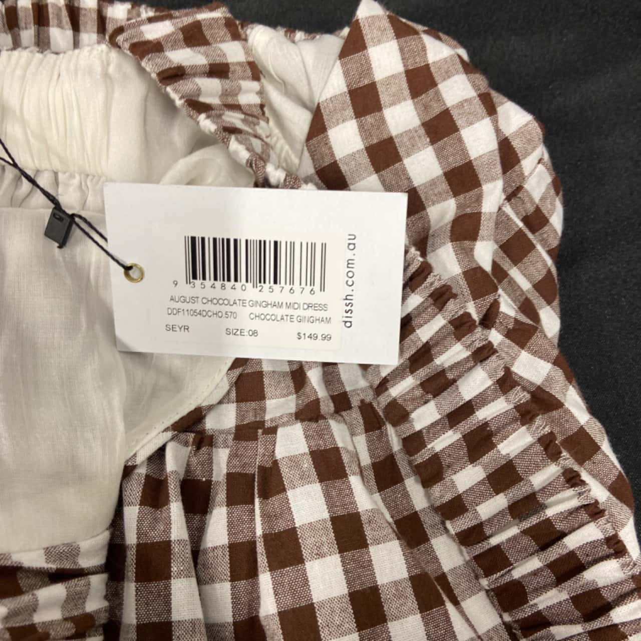 Dissh Womens Size 8 Midi Dress Checked / Gingham (s) - New With Tags |  Salvos Stores