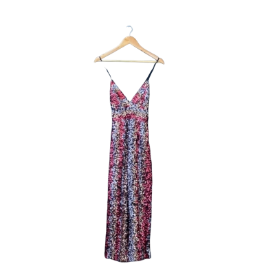 Bardot Size 8 Jumpsuit Black/Gold/Multicoloured/Red /Silver BNWT