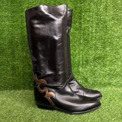 Gabor Black Knee High Boots Size 5