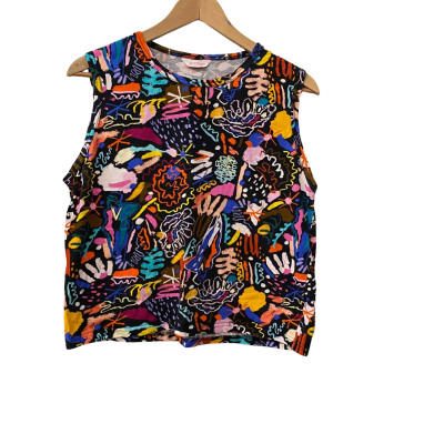 Gorman Womens  Size 14 Sleeveless Top Multicoloured 