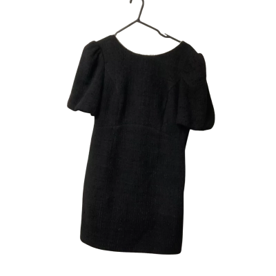 Womens Forever New Size 10 Short Sleeve Dress  Black  