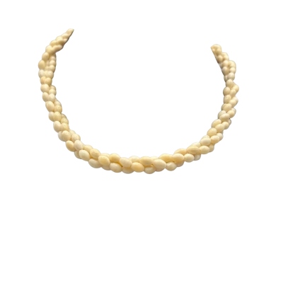 Hawaiian Pikake Ivory Beaded Necklace
