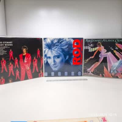 Rod Stewart Vinyl Trio PreOwned Vintage 