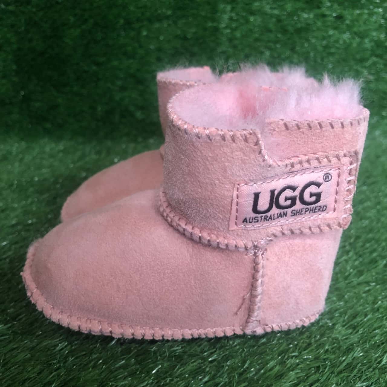 UGG Pink Sheepskin Boots (Size S)(s)