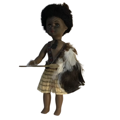 Vintage Māori Doll Approx 37 x 12cm