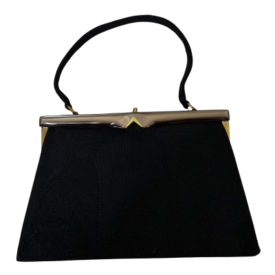 Cordé Handbag in Black/ Gold