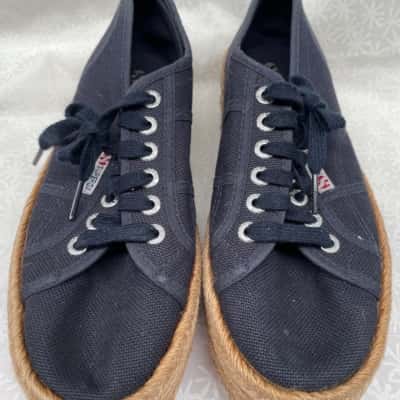 Superga Womens  Size 39 Loafers Blue 