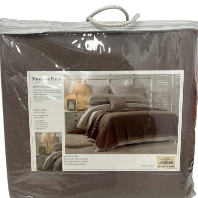 Morgan & Finch Home Collection European Wool One Single Bed Blanket 182x228 cm