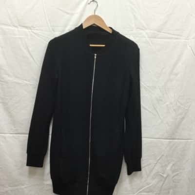 Metalicus Womens Size M Black Zip up jacket