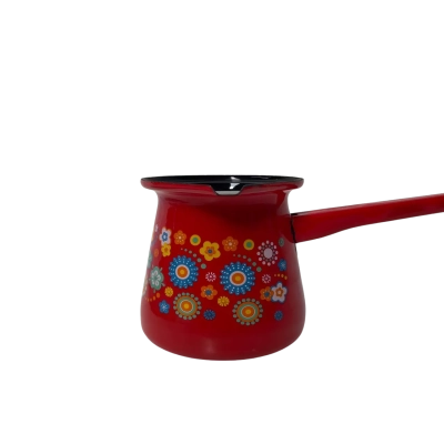 Turkish enamel coffee pot by Serbian metallic cookware